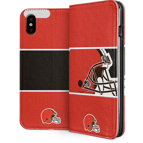NFL Cleveland Browns Zone Block iPhone 8 Folio Case