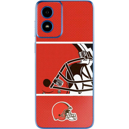 NFL Cleveland Browns Zone Block Moto G Play 4G (2024) Skin