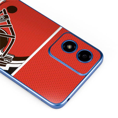 NFL Cleveland Browns Zone Block Moto G Play 4G (2024) Skin