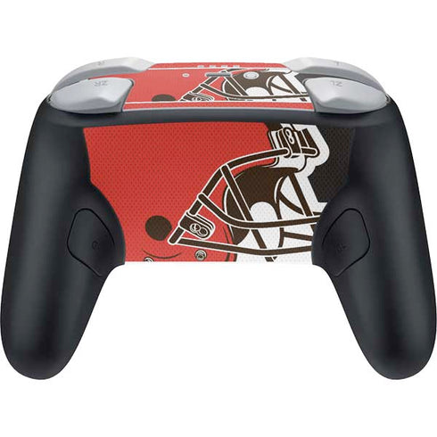 NFL Cleveland Browns Zone Block Nintendo Switch 2 (2025) Pro Controller Skin