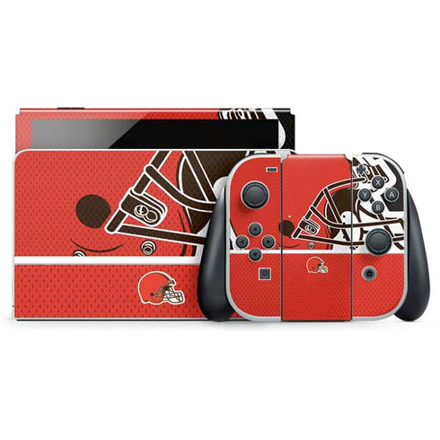 NFL Cleveland Browns Zone Block Nintendo Skins