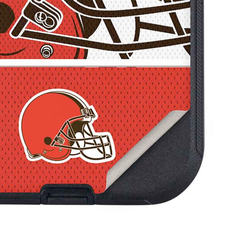 NFL Cleveland Browns Zone Block Otterbox Defender iPhone Skin