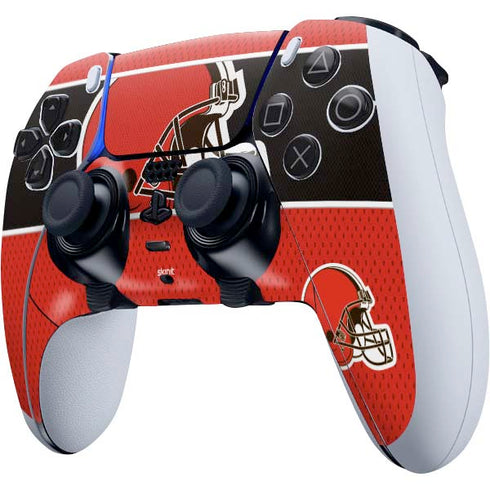 NFL Cleveland Browns Zone Block PS5 DualSense Edge Pro Controller Skin