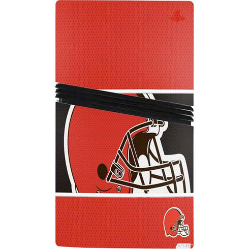 NFL Cleveland Browns Zone Block PS5 Pro Console Skin