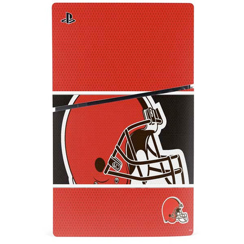 NFL Cleveland Browns Zone Block PS5 Slim Digital Edition Console Skin