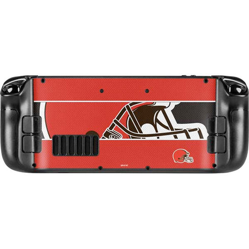 NFL Cleveland Browns Zone Block Steam Deck Handheld Gaming Computer Skin
