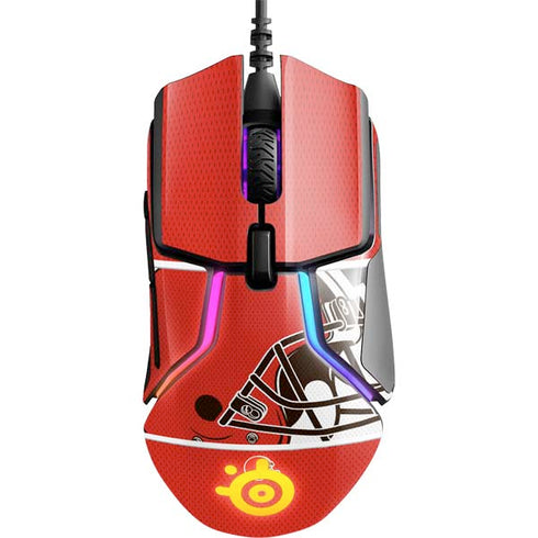 NFL Cleveland Browns Zone Block SteelSeries Rival 600 Gaming Mouse Skin
