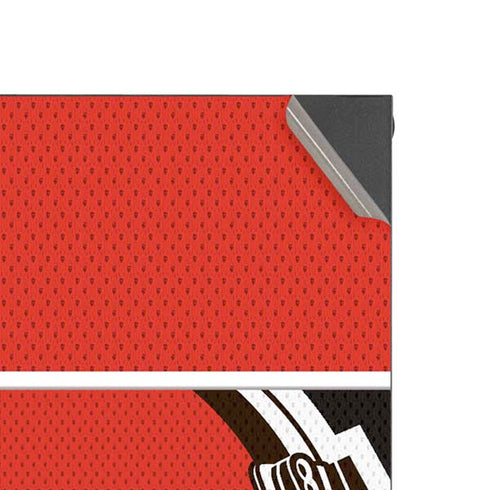 NFL Cleveland Browns Zone Block XBox Series X Digital Edition Console Skin