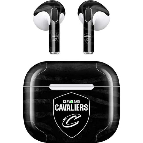 NBA Cleveland Cavaliers Black Animal Print Apple AirPods (3rd Gen 2021) Skin