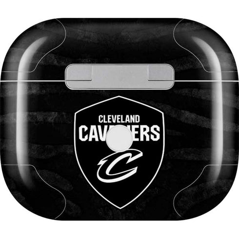 NBA Cleveland Cavaliers Black Animal Print Apple AirPods (3rd Gen 2021) Skin