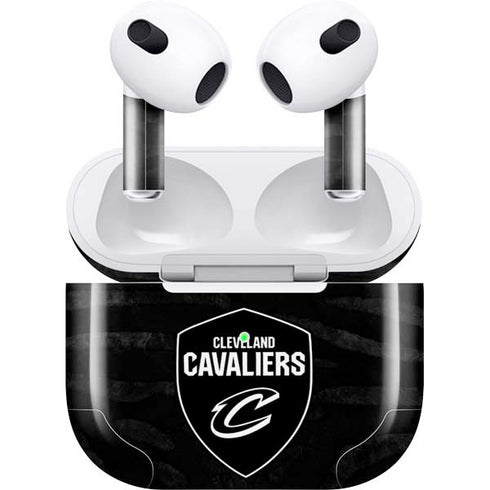 NBA Cleveland Cavaliers Black Animal Print Apple AirPods (3rd Gen 2021) Skin