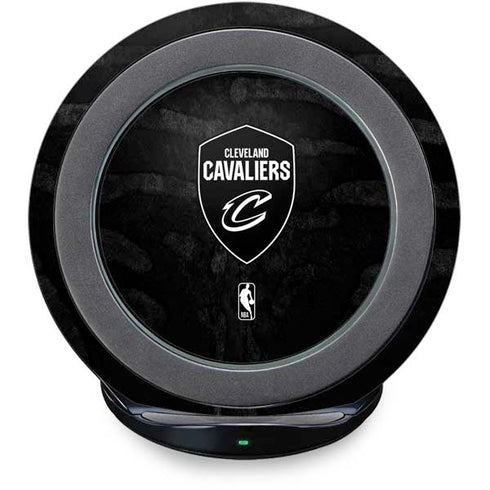 NBA Cleveland Cavaliers Black Animal Print Fast Charge Wireless Charging Stand Skin