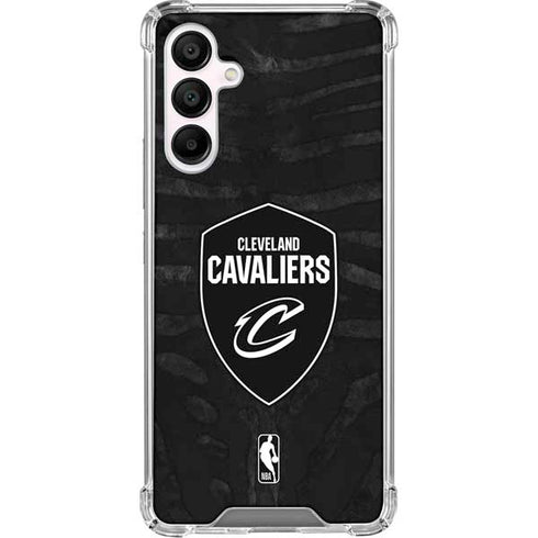 NBA Cleveland Cavaliers Black Animal Print Galaxy A16 5G Clear Case