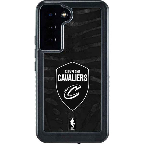 NBA Cleveland Cavaliers Black Animal Print Galaxy S24 Plus Waterproof Case