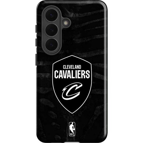 NBA Cleveland Cavaliers Black Animal Print Galaxy S26 Impact Case