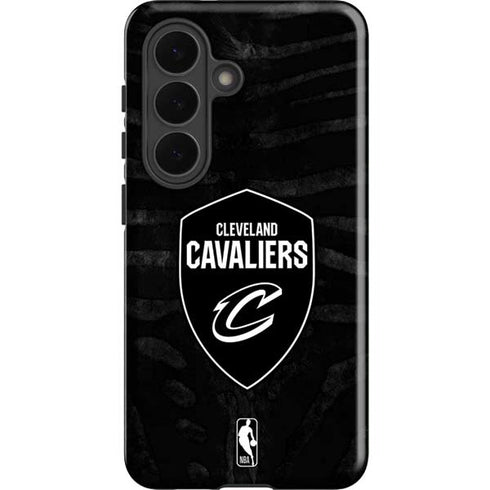 NBA Cleveland Cavaliers Black Animal Print Galaxy S26 Plus Impact Case