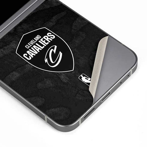 NBA Cleveland Cavaliers Black Animal Print Galaxy Z Flip6 Skin