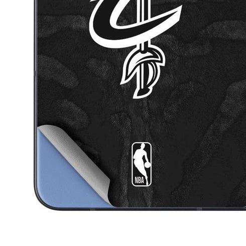 NBA Cleveland Cavaliers Black Animal Print Galaxy Z Fold5 5G Skin