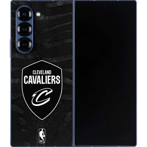 NBA Cleveland Cavaliers Black Animal Print Galaxy Z Fold6 Skin