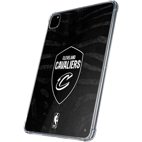 NBA Cleveland Cavaliers Black Animal Print iPad Pro 11in (2024) Clear Case