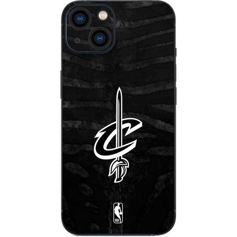 NBA Cleveland Cavaliers Black Animal Print iPhone 15 Skin