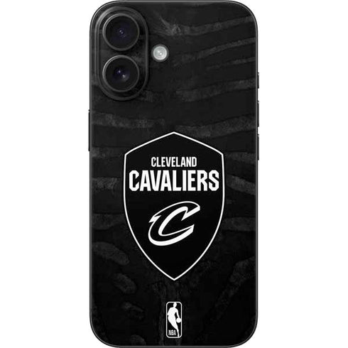 NBA Cleveland Cavaliers Black Animal Print iPhone 16 Skin