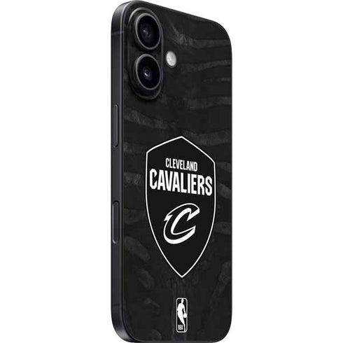 NBA Cleveland Cavaliers Black Animal Print iPhone 16 Skin
