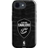 NBA Cleveland Cavaliers Black Animal Print iPhone 16e Impact Case