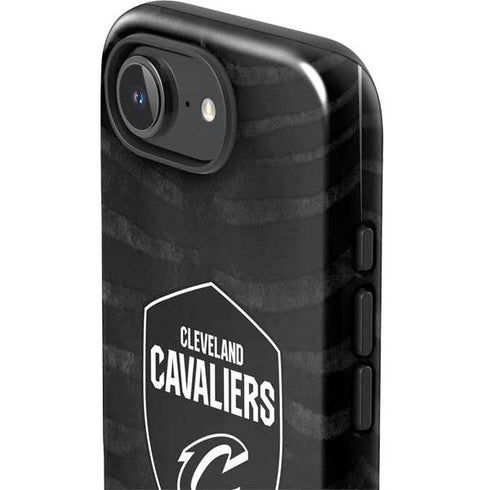 NBA Cleveland Cavaliers Black Animal Print iPhone 16e Impact Case