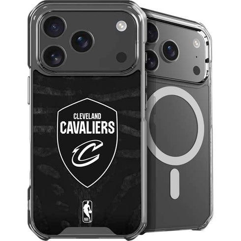 NBA Cleveland Cavaliers Black Animal Print iPhone 18 Pro MagSafe Case