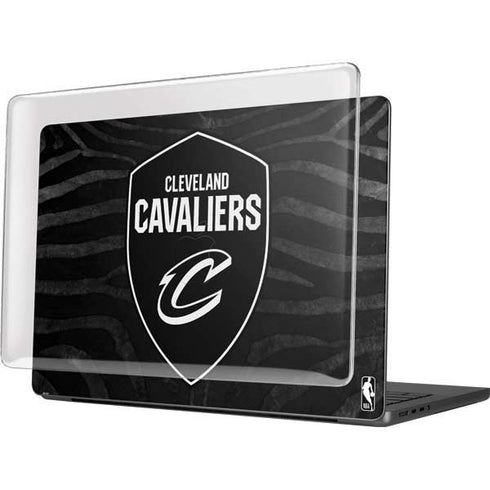 NBA Cleveland Cavaliers Black Animal Print MacBook Pro 14in (2021-24) Case plus Skin