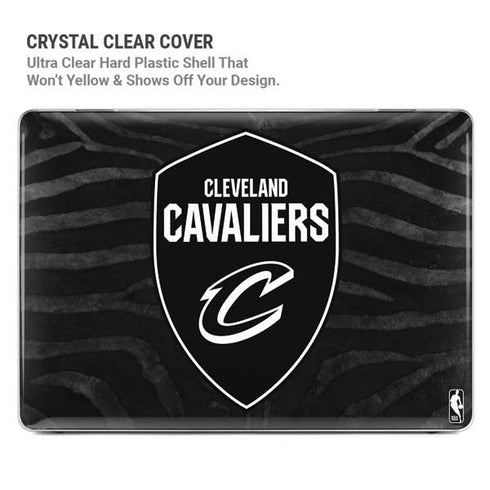 NBA Cleveland Cavaliers Black Animal Print MacBook Pro 14in (2021-24) Case plus Skin