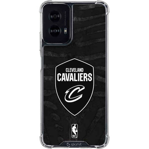 NBA Cleveland Cavaliers Black Animal Print Moto G Power 5G (2024) Clear Case