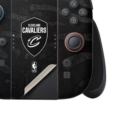 NBA Cleveland Cavaliers Black Animal Print Nintendo Switch 2 (2025) Joy-Con Controller Skin