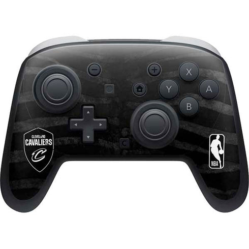 NBA Cleveland Cavaliers Black Animal Print Nintendo Switch 2 (2025) Pro Controller Skin
