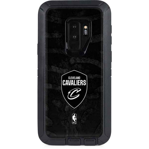 NBA Cleveland Cavaliers Black Animal Print Otterbox Defender Galaxy Skin