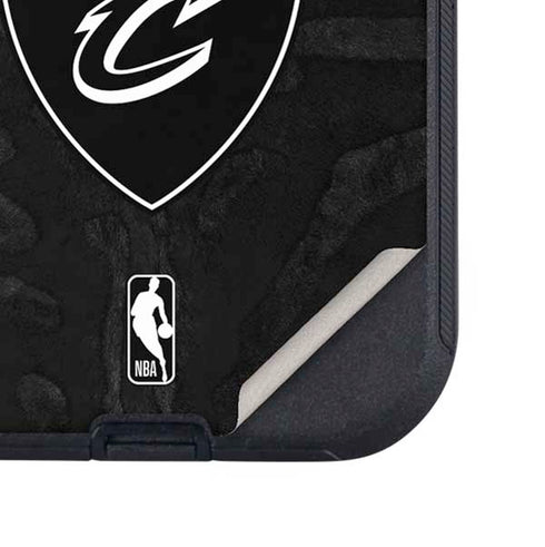 NBA Cleveland Cavaliers Black Animal Print Otterbox Defender iPhone Skin