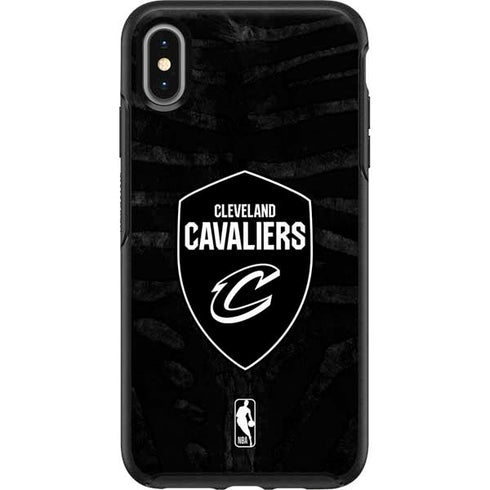 NBA Cleveland Cavaliers Black Animal Print Otterbox Symmetry iPhone Skin