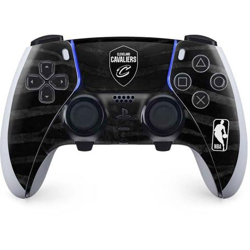 NBA Cleveland Cavaliers Black Animal Print PS5 DualSense Edge Pro Controller Skin