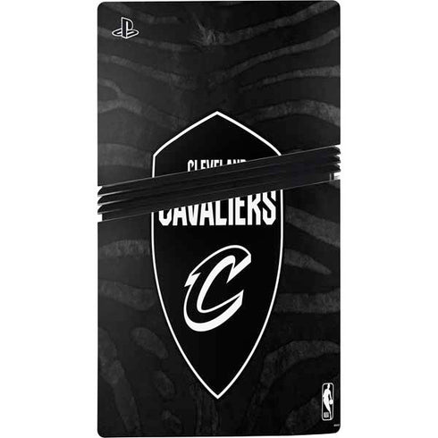 NBA Cleveland Cavaliers Black Animal Print PS5 Pro Console Skin