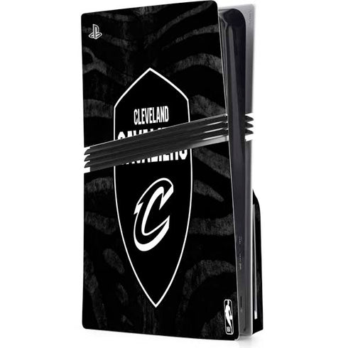 NBA Cleveland Cavaliers Black Animal Print PlayStation PS5 Skins