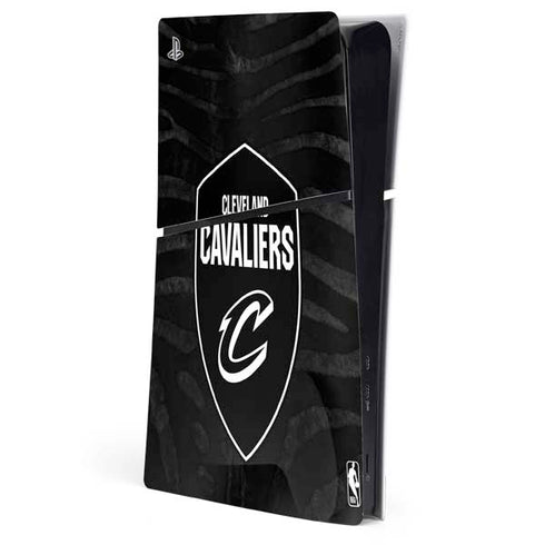 NBA Cleveland Cavaliers Black Animal Print PS5 Slim Digital Edition Console Skin