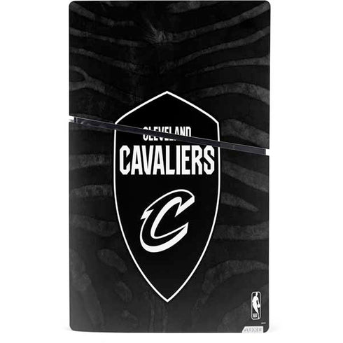 NBA Cleveland Cavaliers Black Animal Print PS5 Slim Digital Edition Console Skin