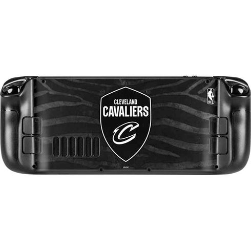 NBA Cleveland Cavaliers Black Animal Print Steam Deck Handheld Gaming Computer OLED Skin