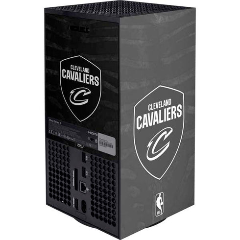 NBA Cleveland Cavaliers Black Animal Print XBox Series X Digital Edition Console Skin