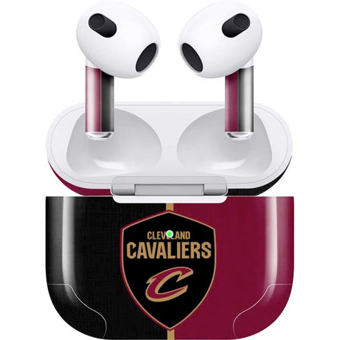 NBA Cleveland Cavaliers Canvas Apple AirPods (3rd Gen 2021) Skin