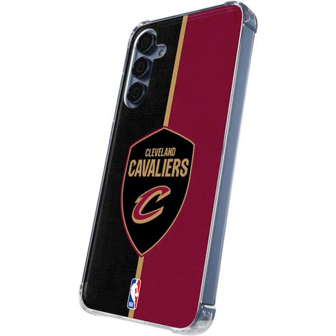 NBA Cleveland Cavaliers Canvas Galaxy A35 5G Clear Case