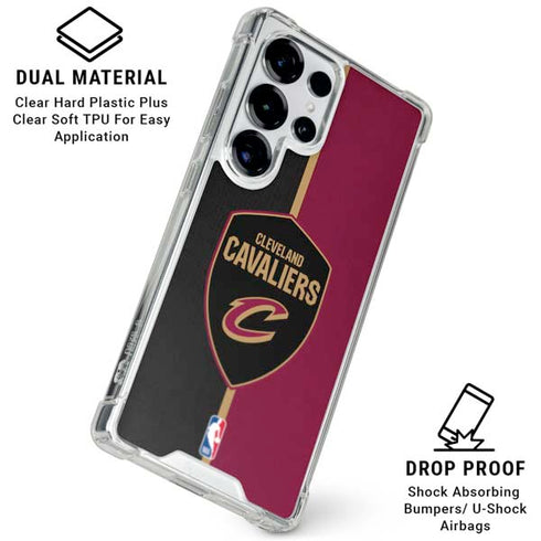 NBA Cleveland Cavaliers Canvas Galaxy S26 Ultra Clear Case