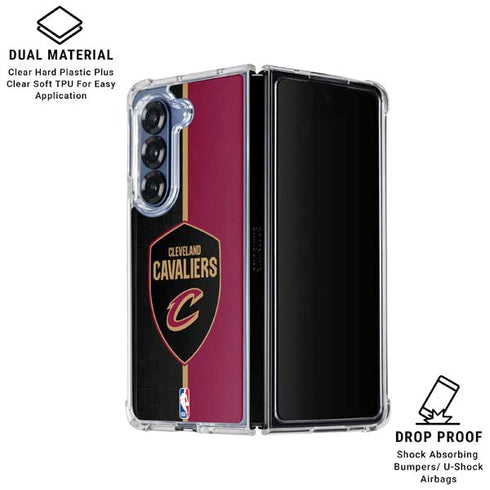 NBA Cleveland Cavaliers Canvas Galaxy Z Fold6 Clear Case