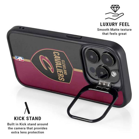 NBA Cleveland Cavaliers Canvas iPhone 14 Pro Max Kickstand Case